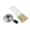 Hochwertiges Emaille-Gusseisen-Fondue-Set